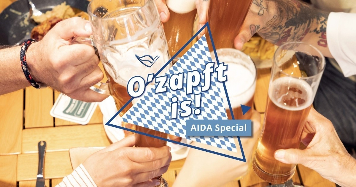 AIDA „O’zapft is!“ 2026 – Riesengaudi auf See ab sofort buchbar | Headerbild
