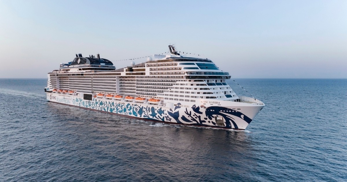 MSC Euribia auf dem Meer