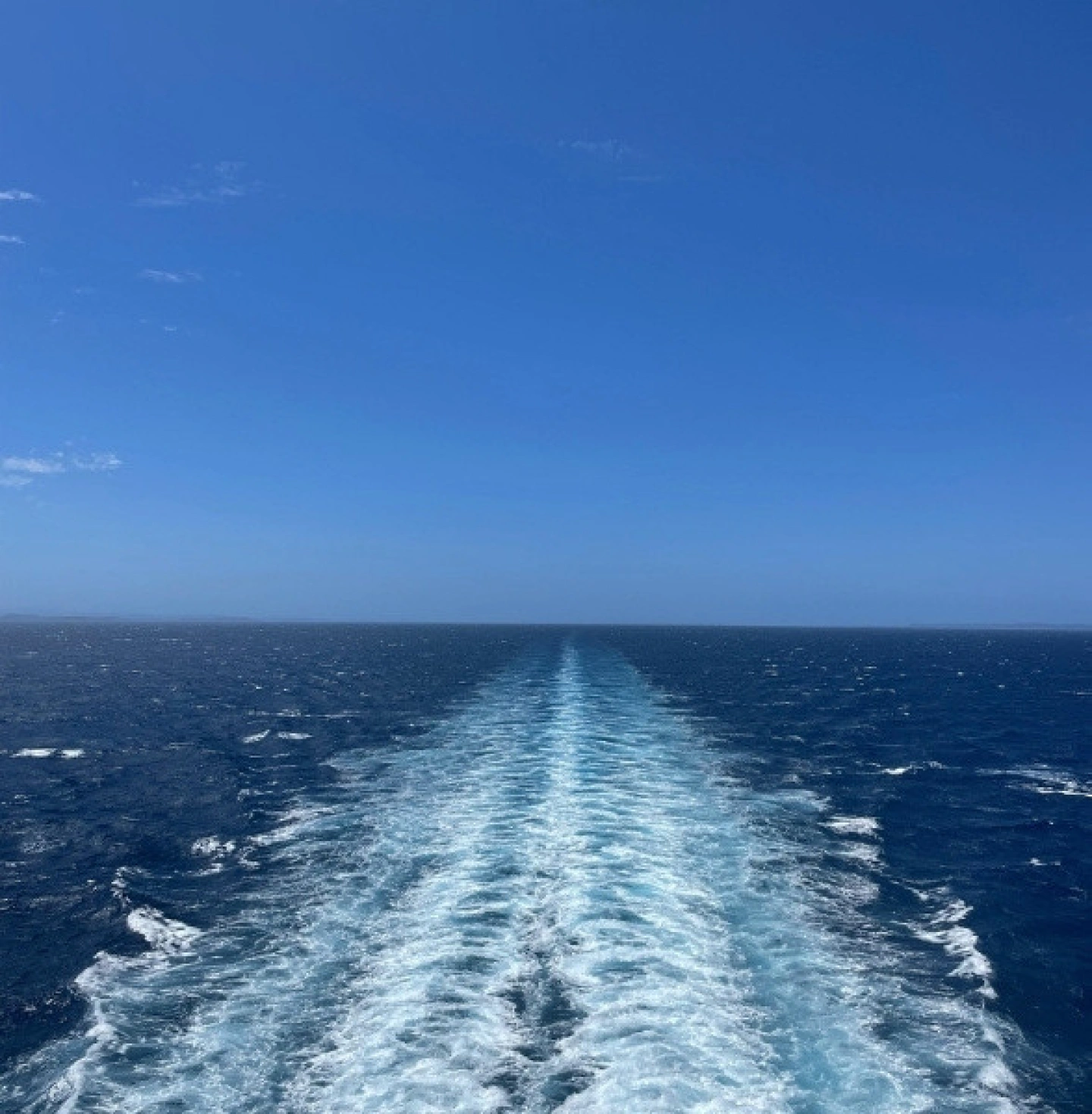 Heckwelle eines Schiffes