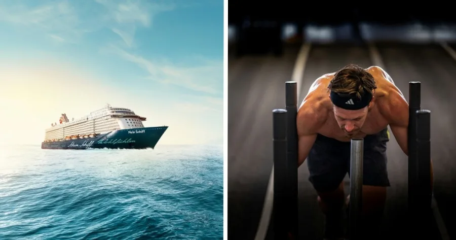 Mein Schiff Schiff und Hyrox-Sportler