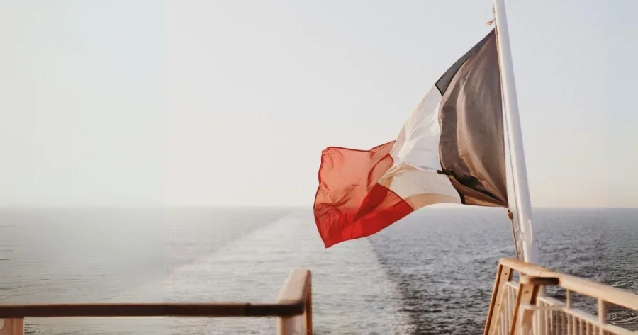 Flagge an Bord