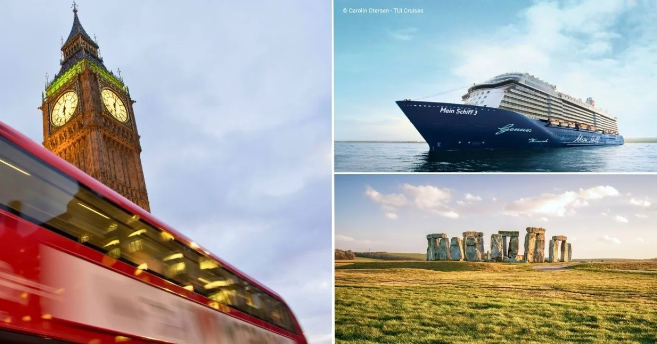 Mein Schiff 3 und Wahrzeichen Großbritanniens