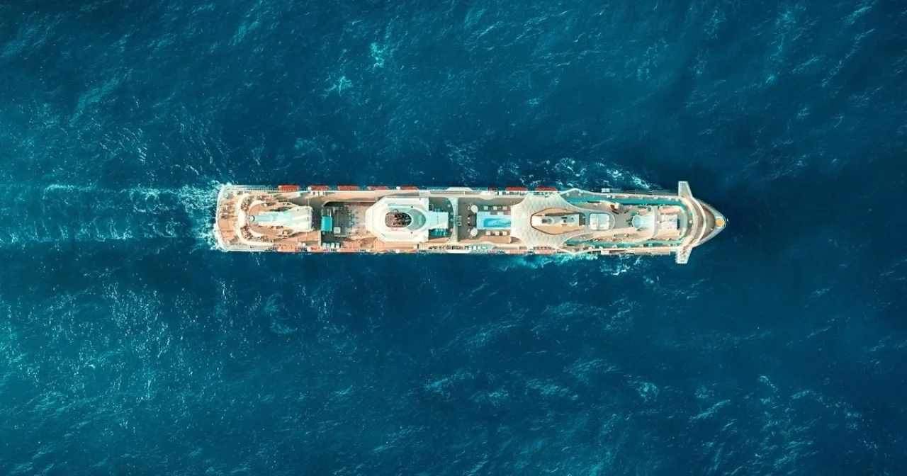 Mein Schiff Neubau aus der Vogelperspektive