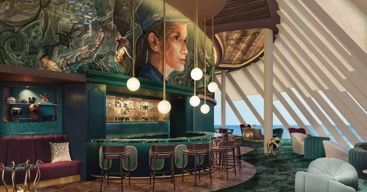 Rendering der Captain's Bar Mein Schiff Flow