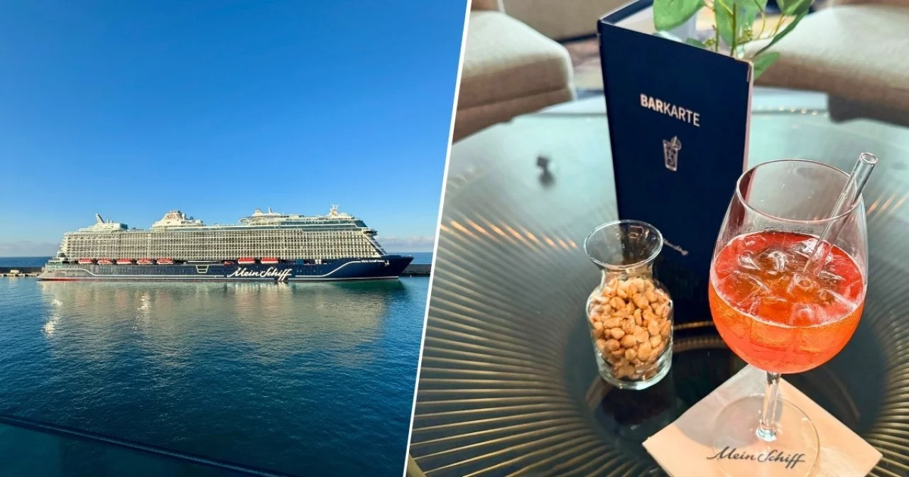 Mein Schiff und Barkarte als Symbolbild für Getränkevielfalt an Bord