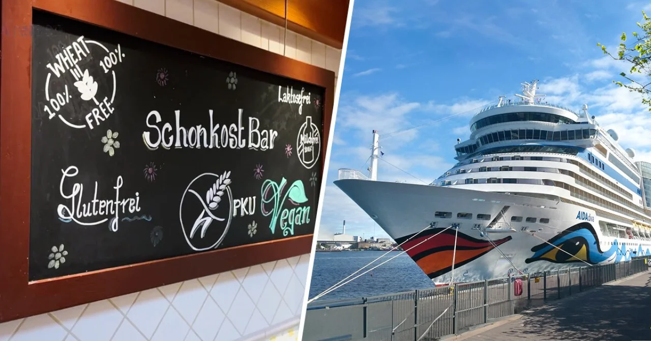 Schonkostbar für Allergiker und Menschen mit Lebensmittelunverträglichkeit an Bord von AIDA sowie ein Kussmundschiff