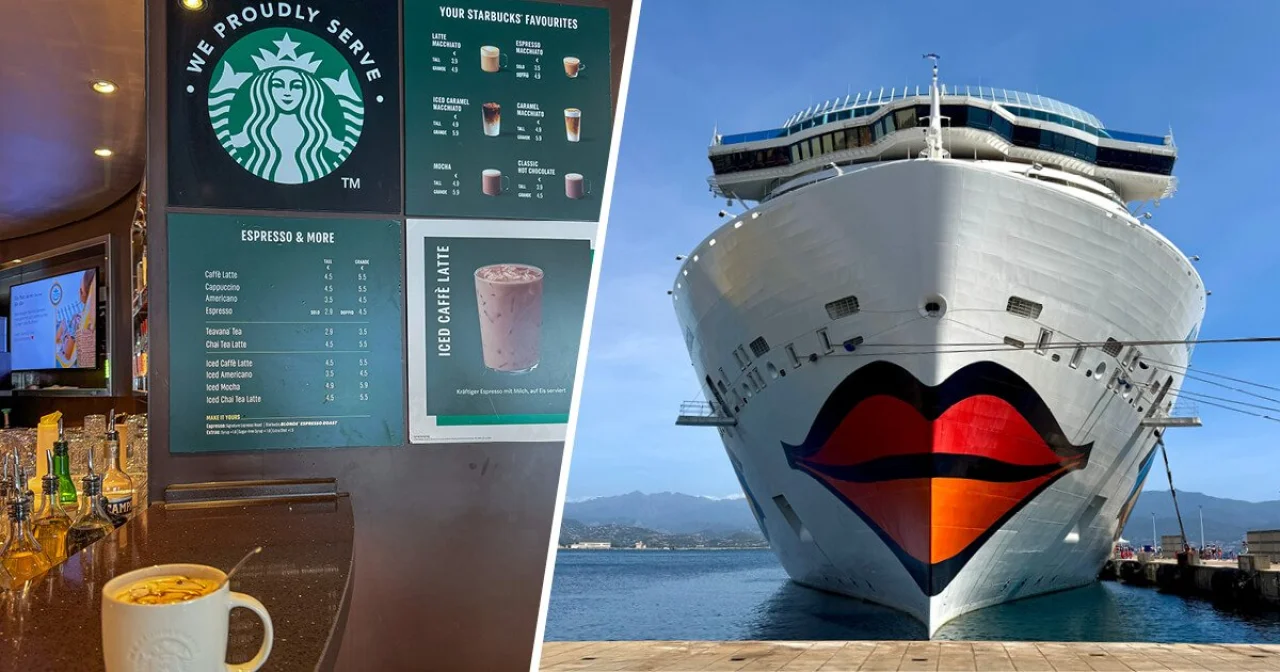 Starbucks-Angebot an Bord von AIDAcosma