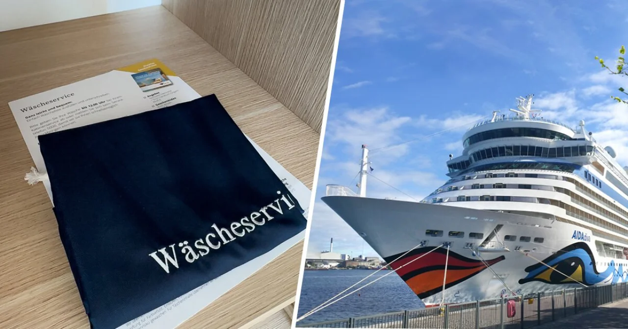 Wäscheservice an Bord von AIDA