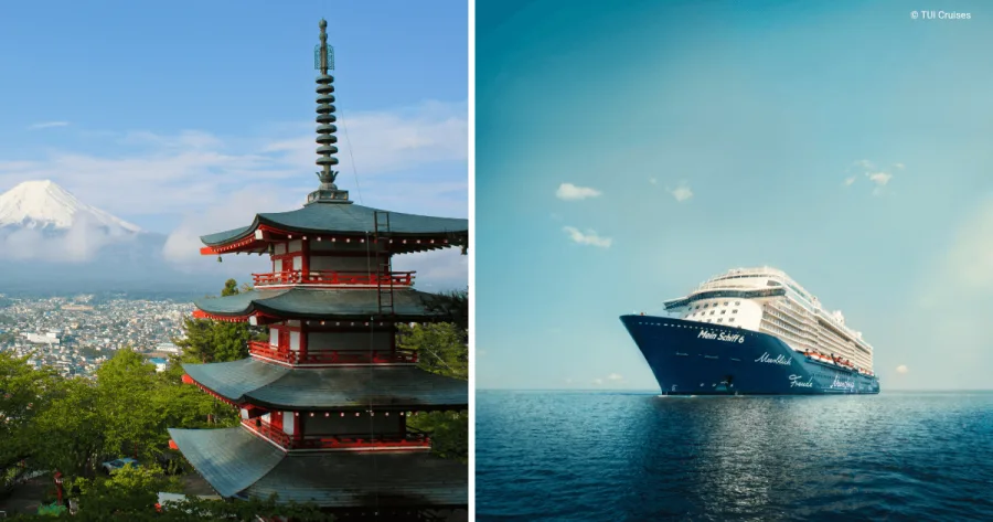 Mein Schiff 6 fährt unter anderem nach Tokio im Frühjahr 2028