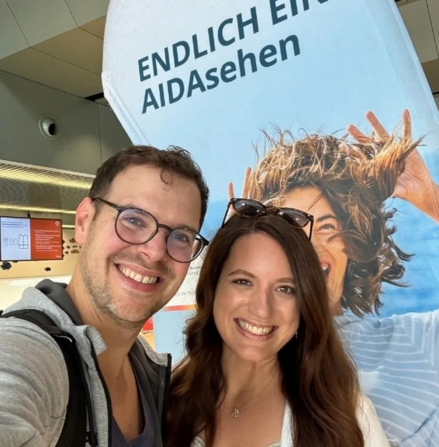 Johannes und Rebekka freuen sich auf AIDAsehen