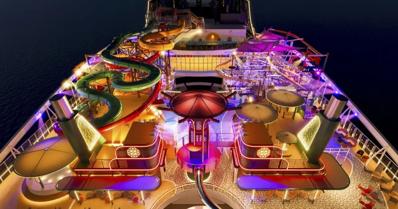 Outdoor-Spielbereich The Harbour auf MSC World Asia