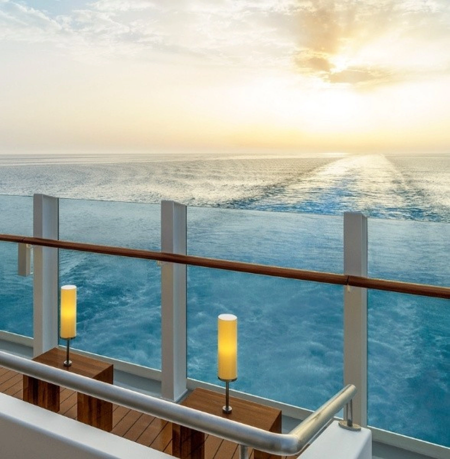 Heckblick von AIDA Schiff