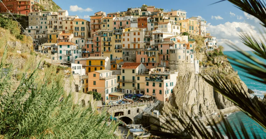 Küstenort an Cinque Terre in Italien