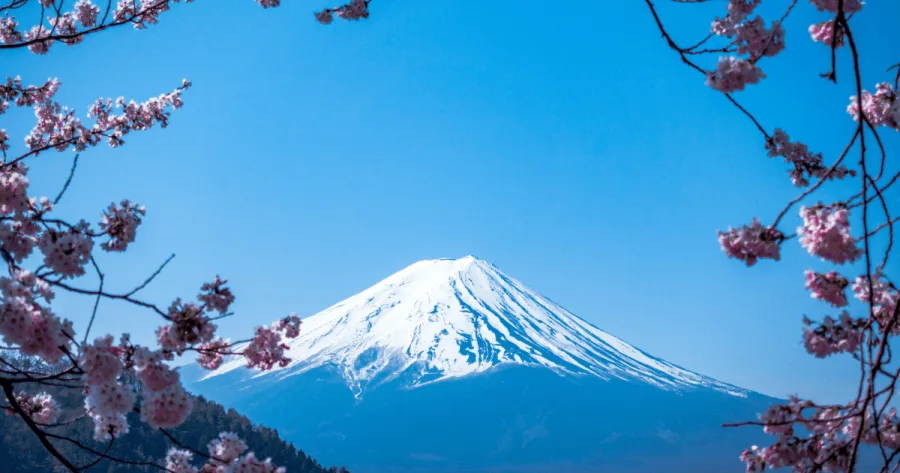 Berg Fuji in Japan