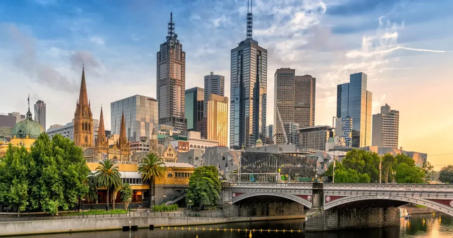 Hafenbild Melbourne