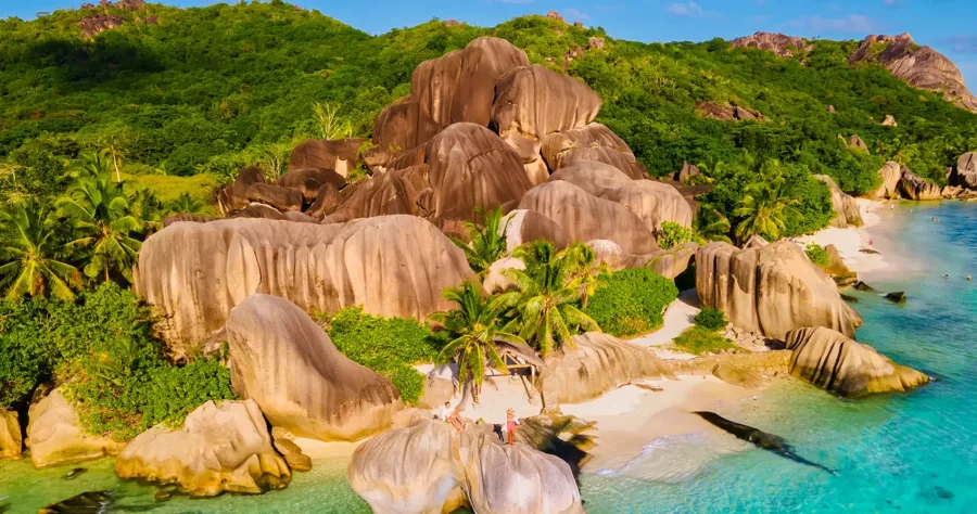 Hafenbild La Digue