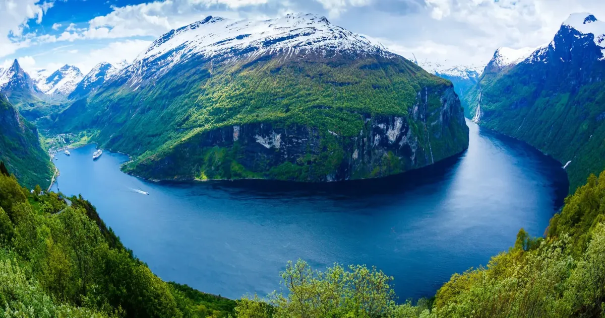 Hafenimpression Geirangerfjord-Passage