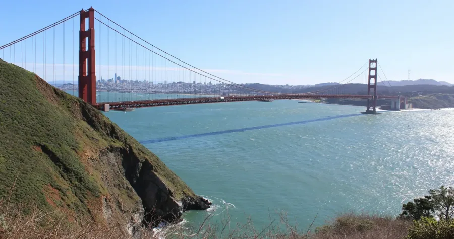 Hafenbild Golden Gate Bridge-Passage