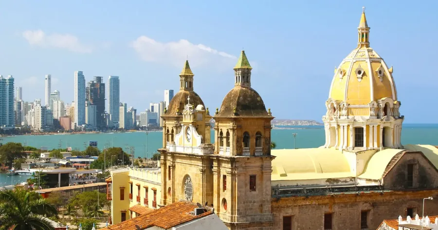 Hafenbild Cartagena (Kolumbien)