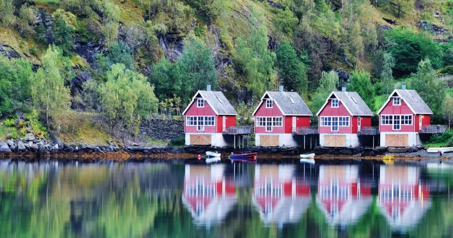 Hafenbild Sognefjord-Passage
