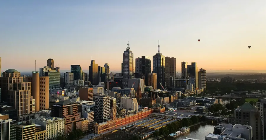 Hafenbild Melbourne