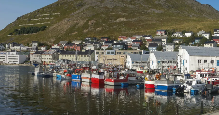 Hafenbild Honningsvåg (Nordkap)