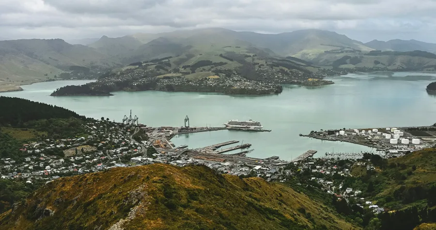 Hafenbild Lyttelton (Christchurch)