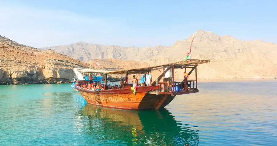 Hafenbild Khasab (Oman)