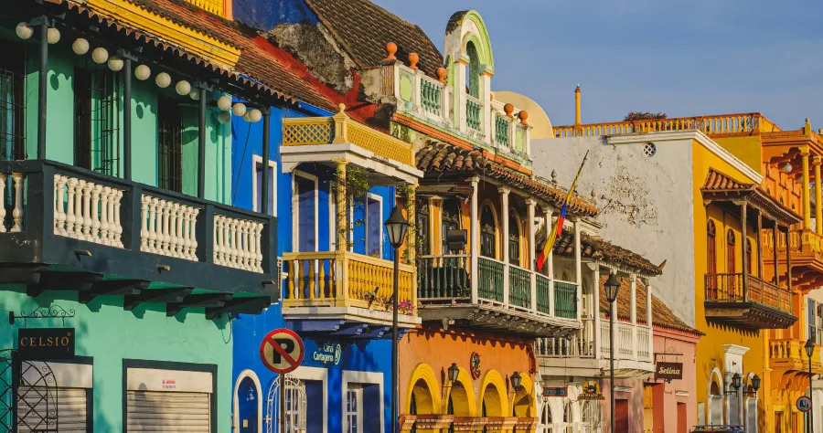 Hafenbild Cartagena (Kolumbien)