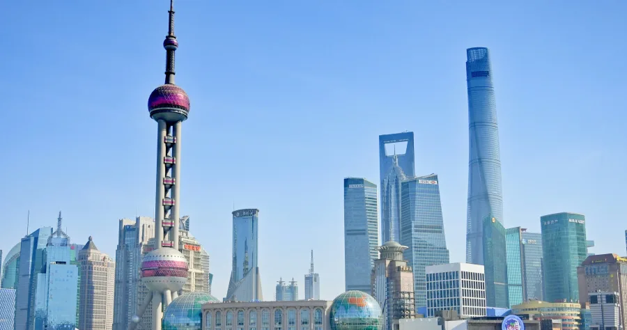 Hafenbild Shanghai